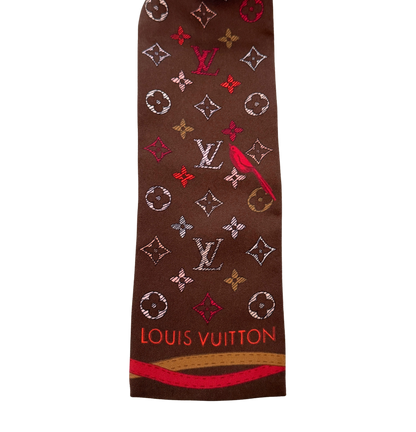 Louis Vuitton Up and Away Bandeau Seide Rot / neuwertig Louis Vuitton