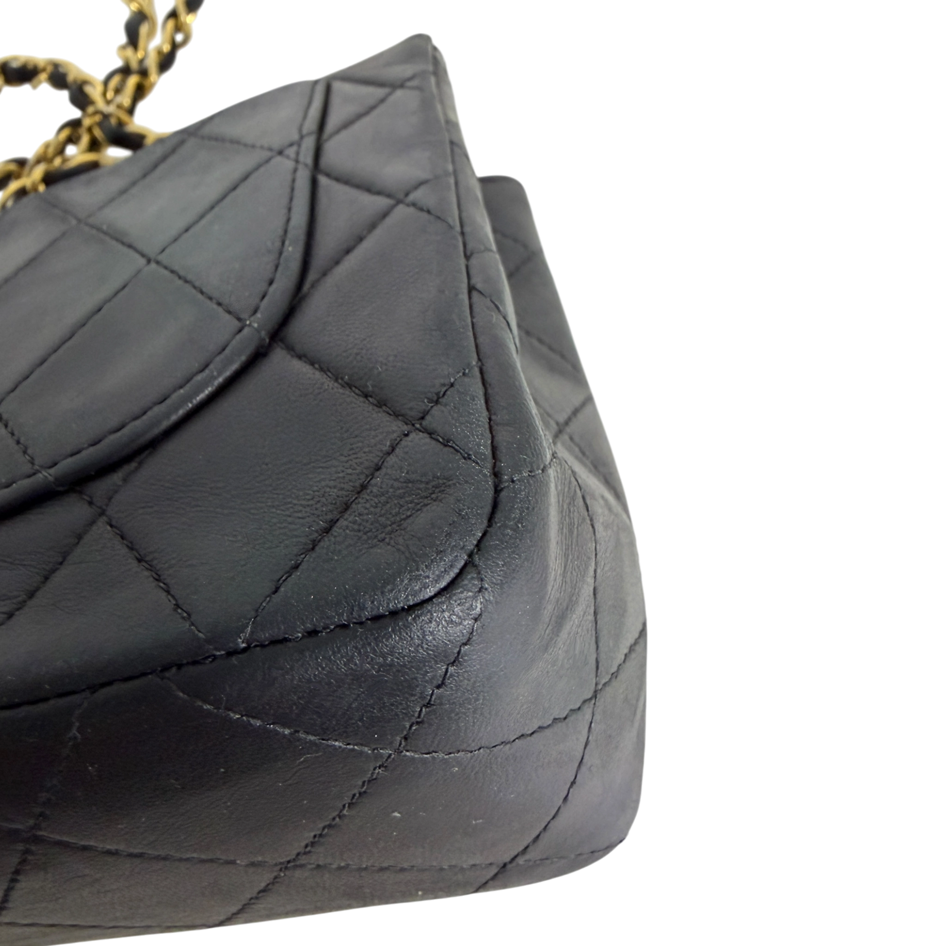 Chanel Timeless Mini Classic Flap schwarz GHW Vintage / gut Chanel