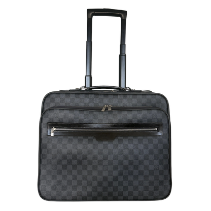 Louis Vuitton Damier Graphite Pilotenkoffer N23206 Schwarz / gut Louis Vuitton