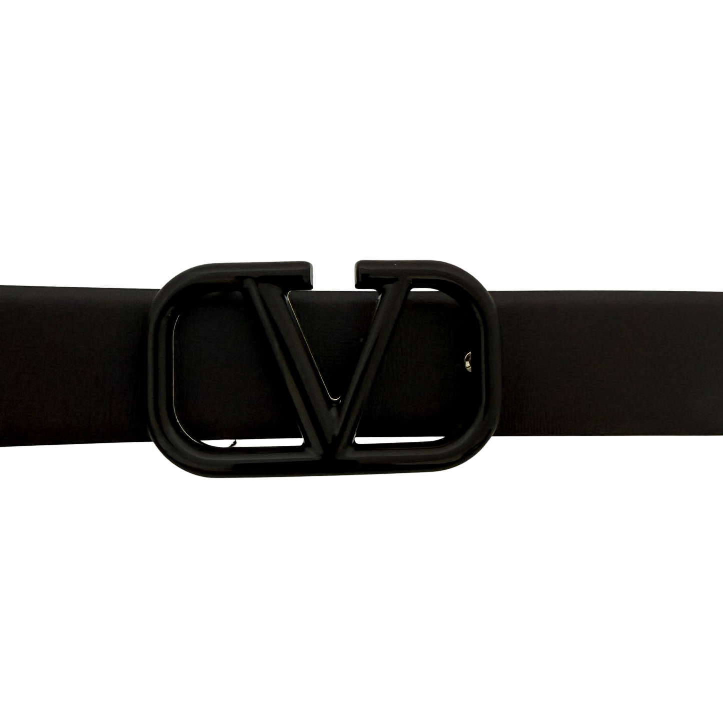 Valentino Garavani VLogo Gürtel aus Leder 80cm Dunkelbraun / neuwertig Valentino