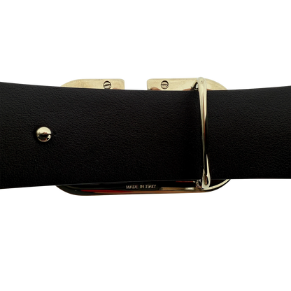Valentino Garavani VLogo Gürtel aus Leder 80cm Dunkelbraun / neuwertig Valentino