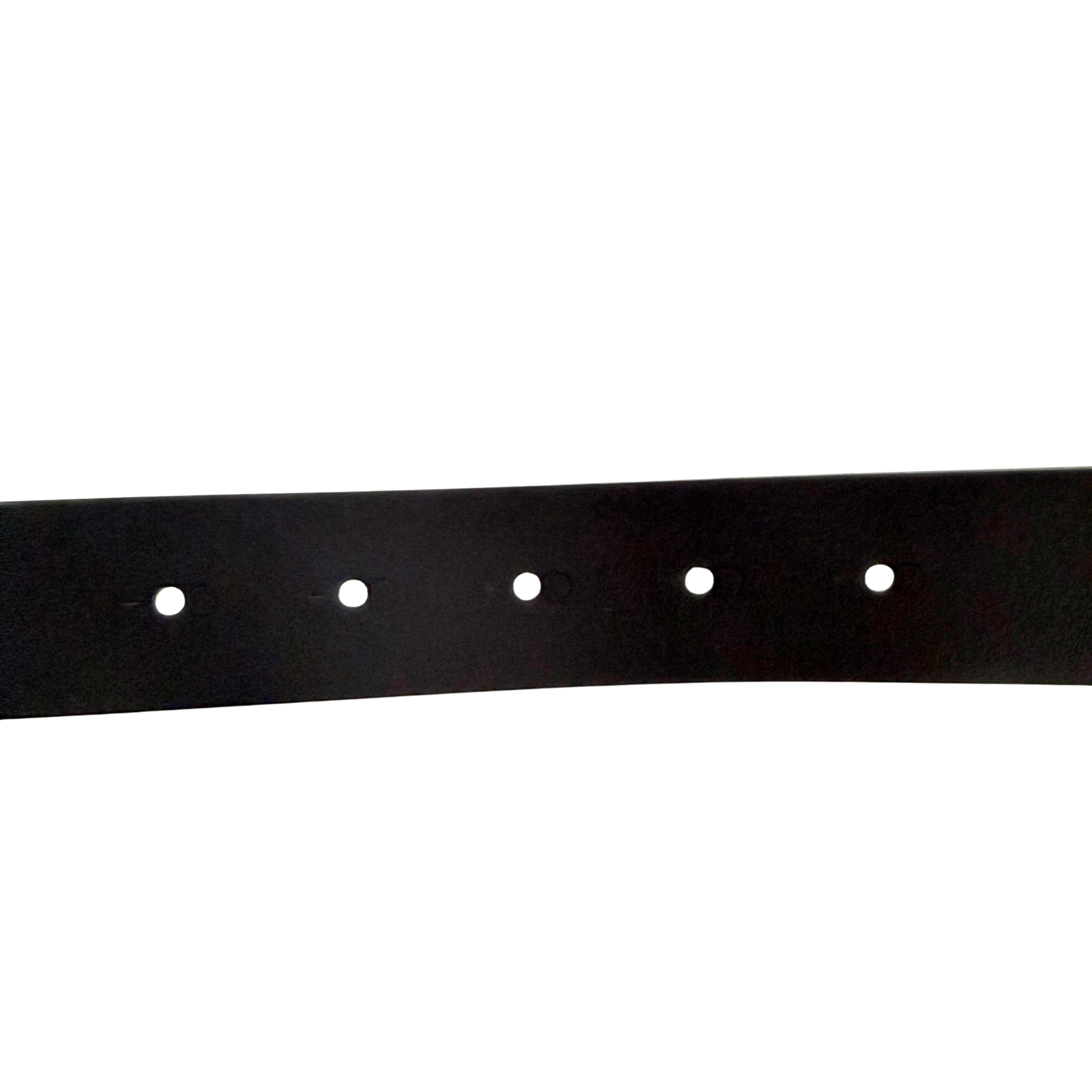 Valentino Garavani VLogo Gürtel aus Leder 80cm Dunkelbraun / neuwertig Valentino