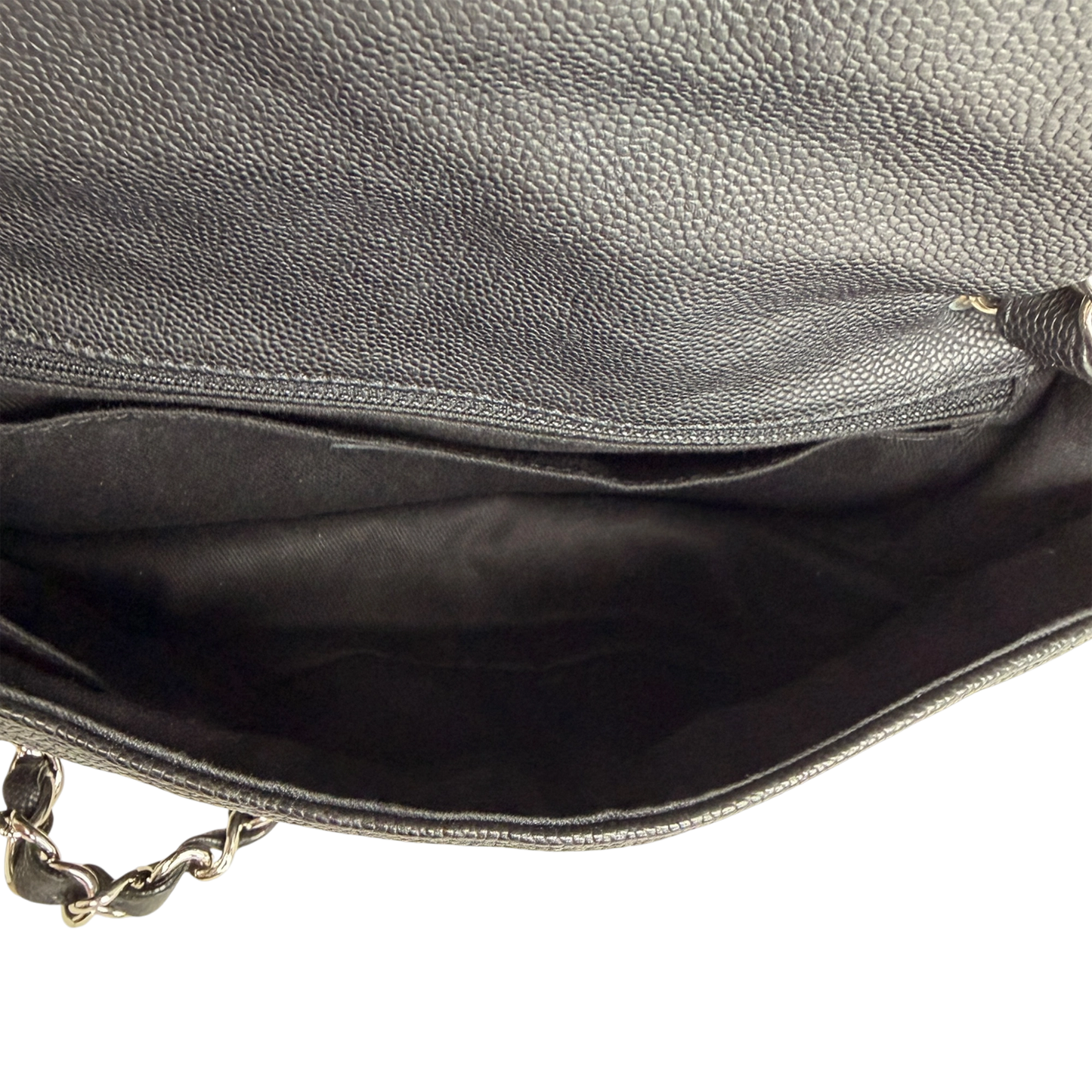 Chanel CC Flap Bag schwarz Leder /neuwertig Chanel
