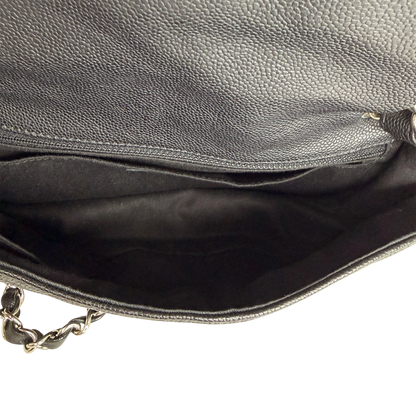 Chanel CC Flap Bag schwarz Leder /neuwertig Chanel