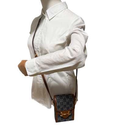 Gucci Mini Horsebit 1955 Denim Crossbody bag / neuwertig Gucci
