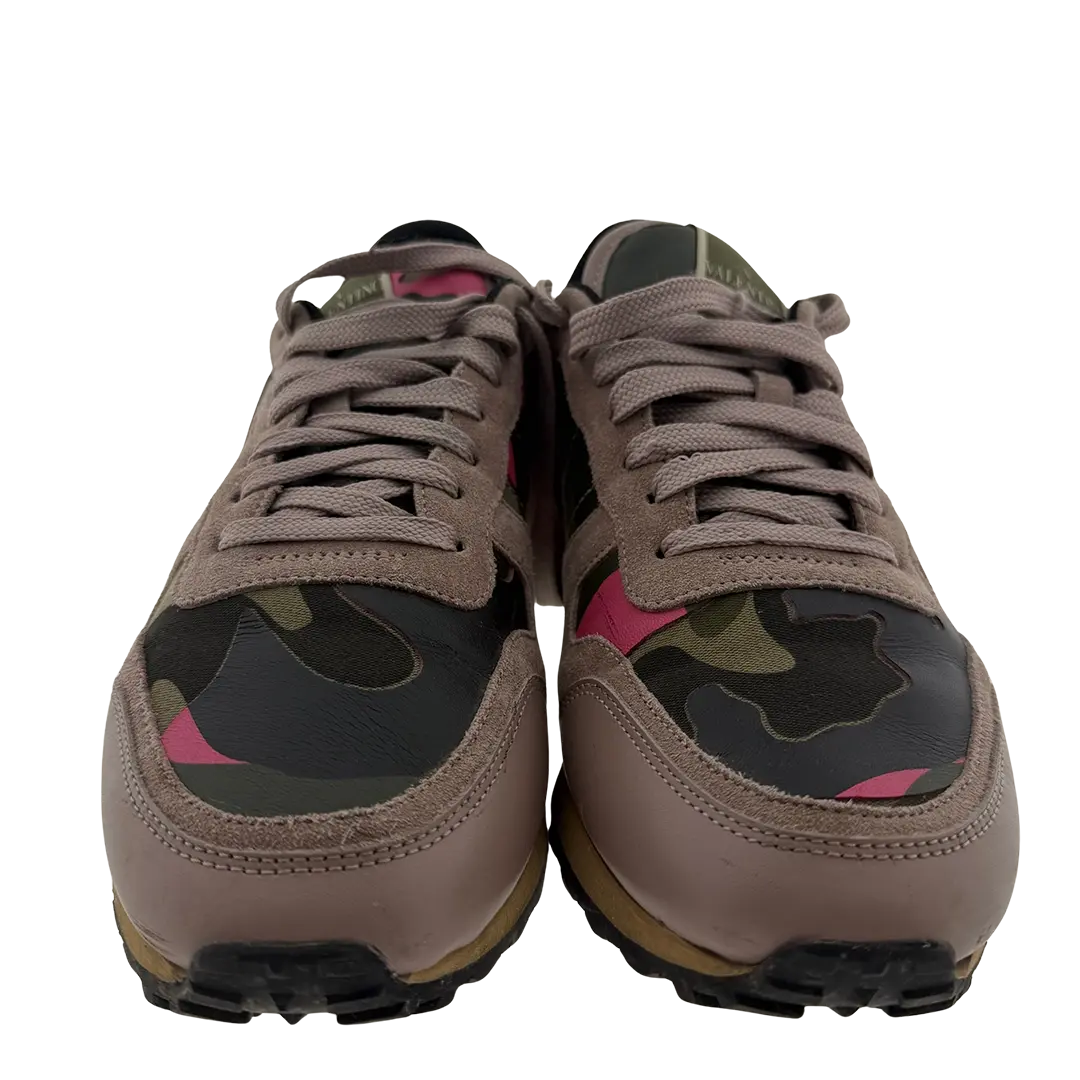 Valentino Garavani Rockrunner Leder Sneaker Camouflage Größe 41 / gut Echtheitscheck