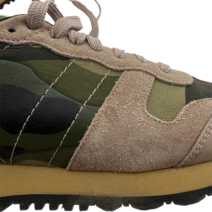 Valentino Garavani Rockrunner Leder Sneaker Camouflage Größe 41 / gut Echtheitscheck
