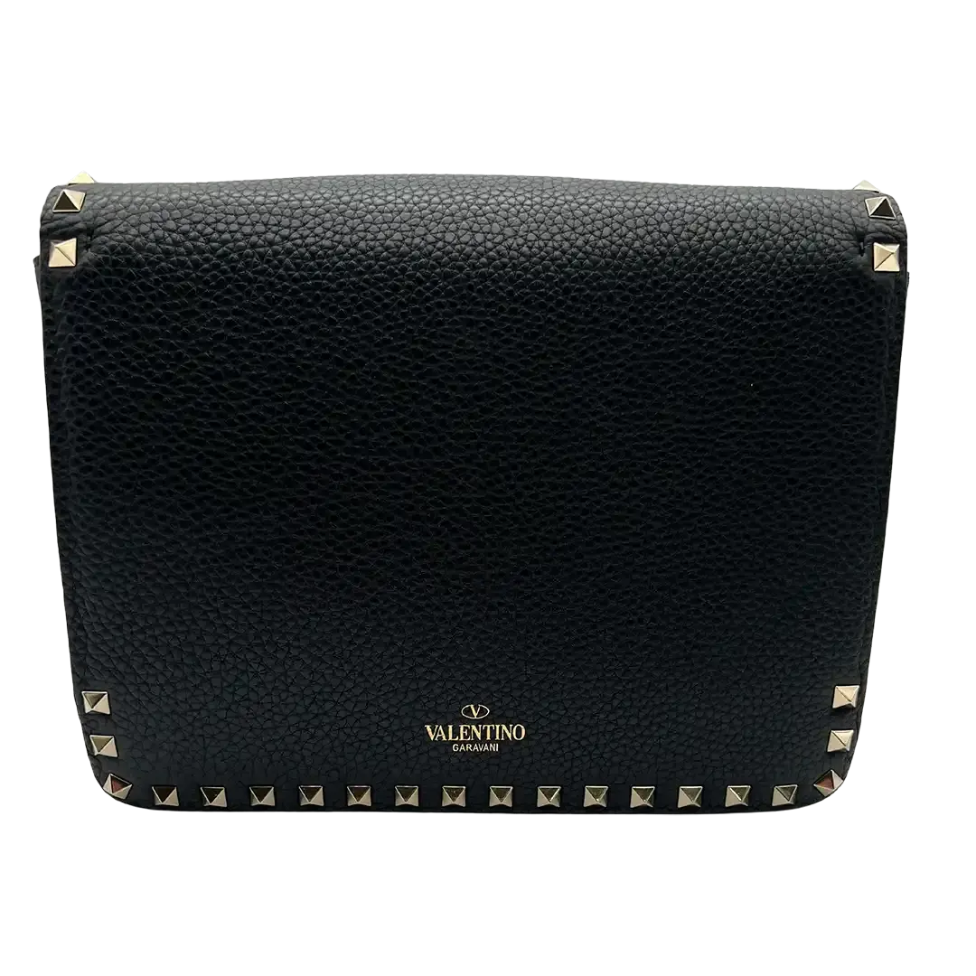 Valentino Garavani Rockstud Handtasche Leder schwarz / sehr gut Valentino