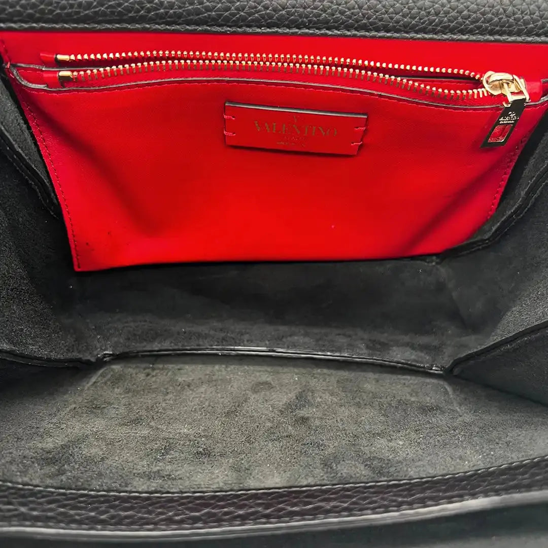 Valentino Garavani Rockstud Handtasche Leder schwarz / sehr gut Valentino