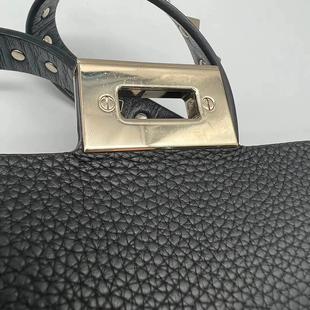 Valentino Garavani Rockstud Handtasche Leder schwarz / sehr gut Valentino