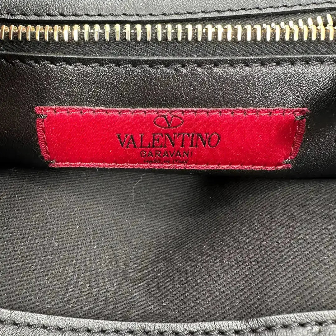 Valentino Garavani Rockstud Shopper Bag Leder schwarz / sehr gut Valentino