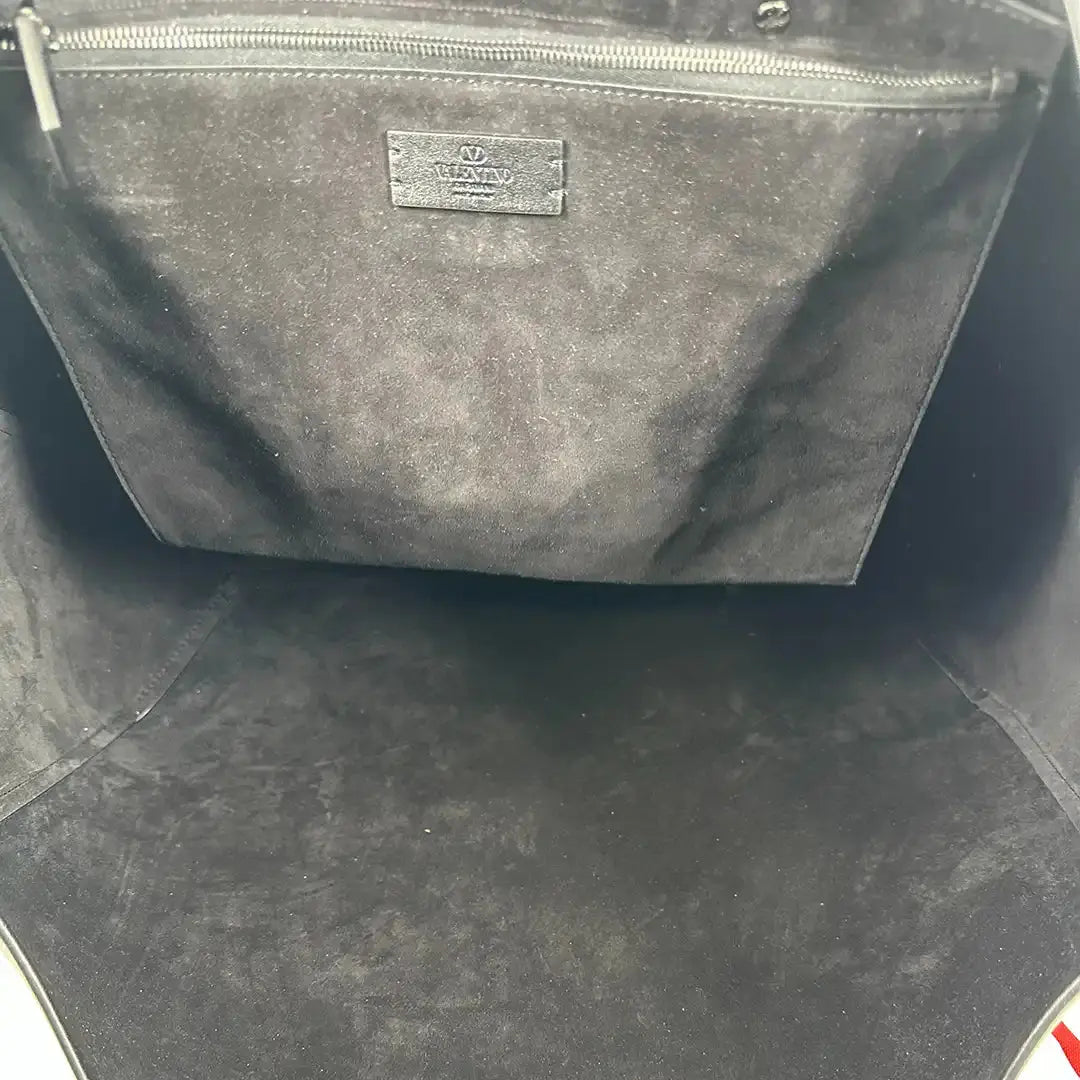 Valentino Garavani VLOGO Locker grosser Leder Shopper / neuwertig Valentino