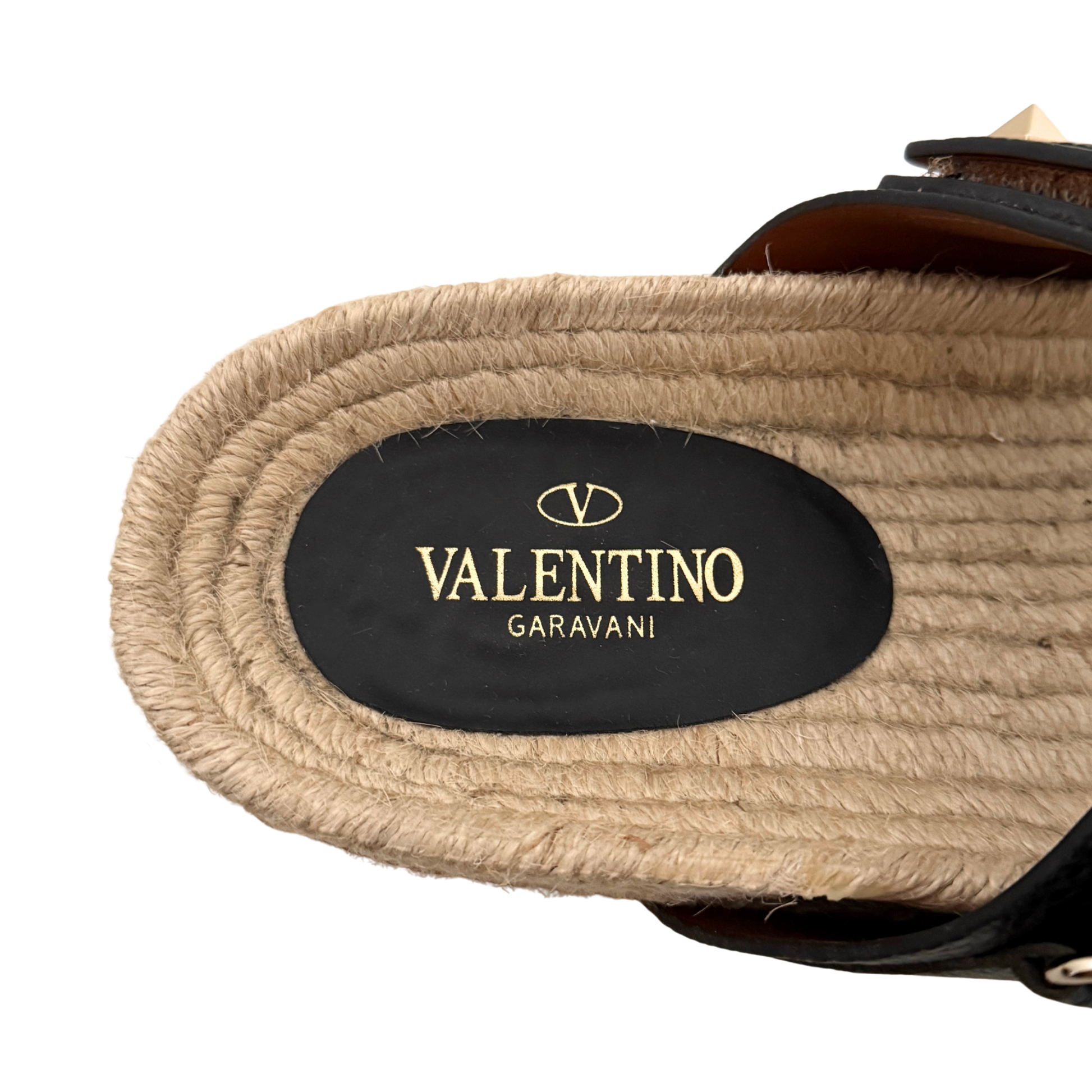 Valentino Garavani Rockstud Slides Größe 40 Schwarz Fullset / neuwertig Valentino