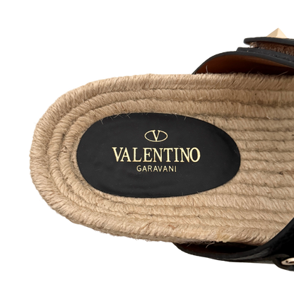 Valentino Garavani Rockstud Slides Größe 40 Schwarz Fullset / neuwertig Valentino