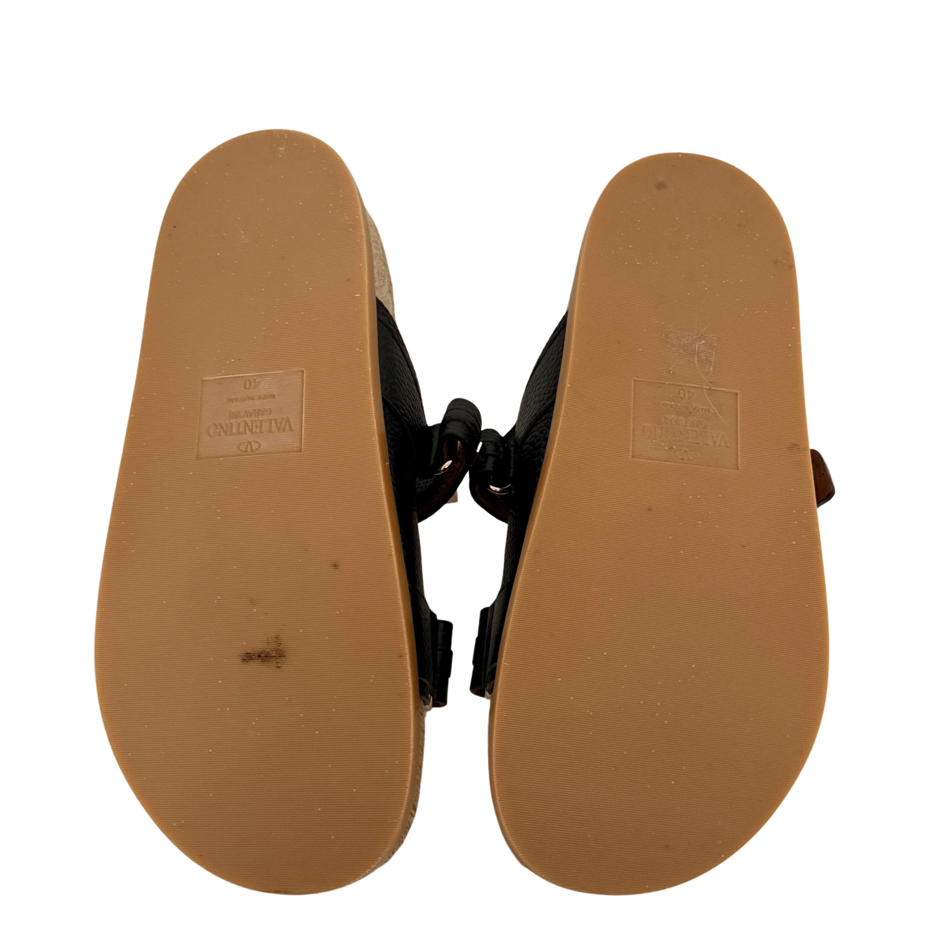 Valentino Garavani Rockstud Slides Größe 40 Schwarz Fullset / neuwertig Valentino