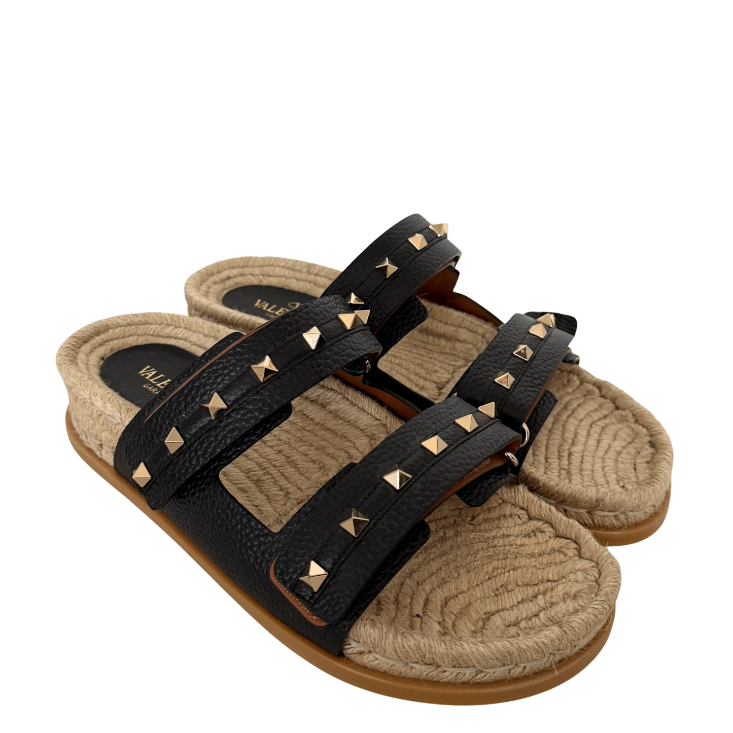 Valentino Garavani Rockstud Slides Größe 40 Schwarz Fullset / neuwertig Valentino