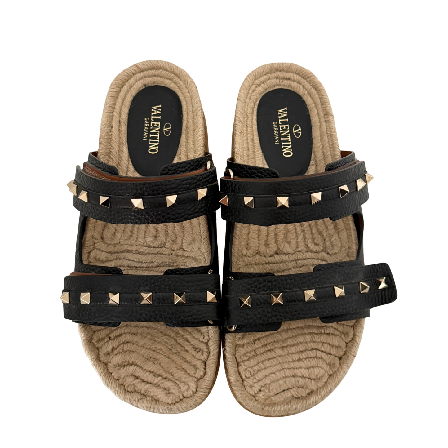 Valentino Garavani Rockstud Slides Größe 40 Schwarz Fullset / neuwertig Valentino