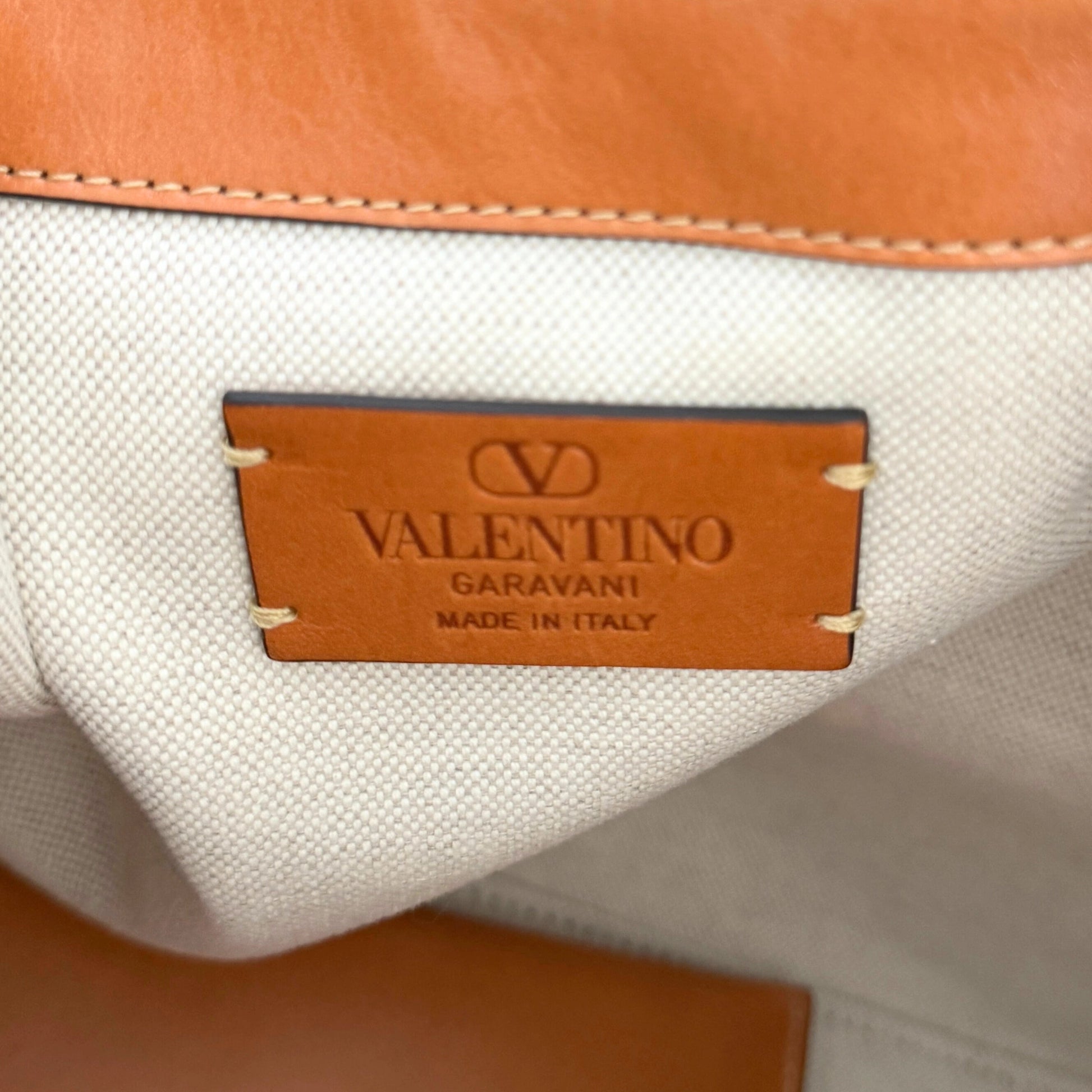 Valentino Garavani VLogo Signature Tote Bag Beige / sehr gut Valentino