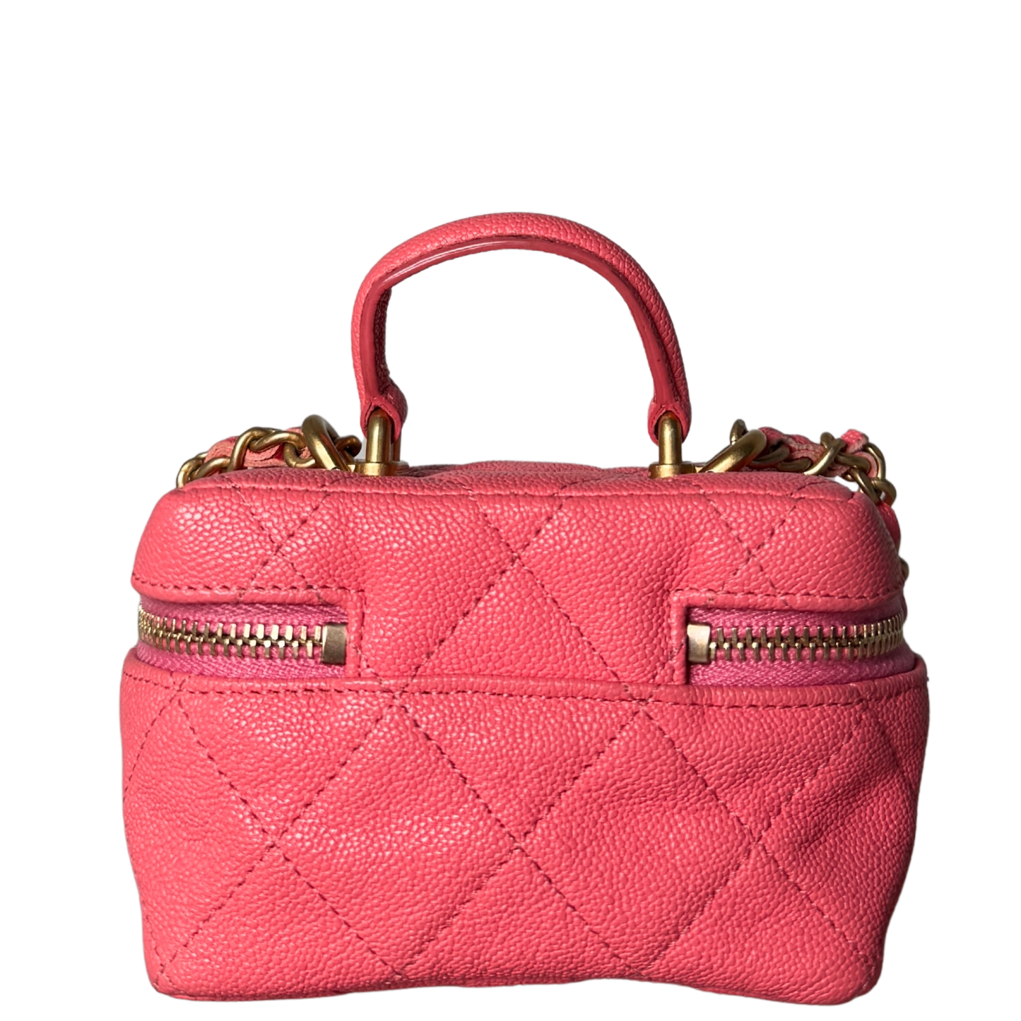 Chanel Mini Top Handle Vanity Tasche Pink / sehr gut Chanel