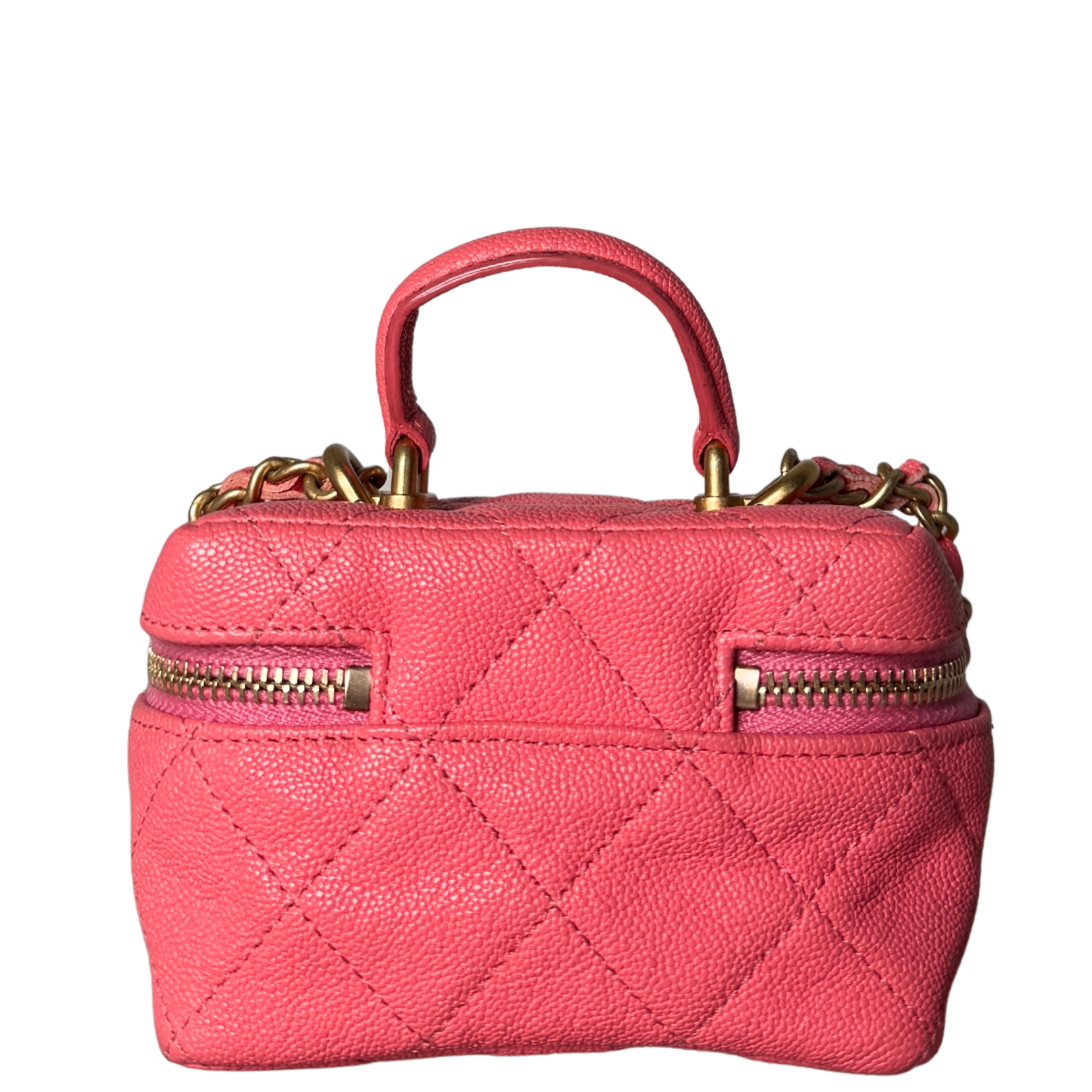 Chanel Mini Top Handle Vanity Tasche Pink / sehr gut Chanel