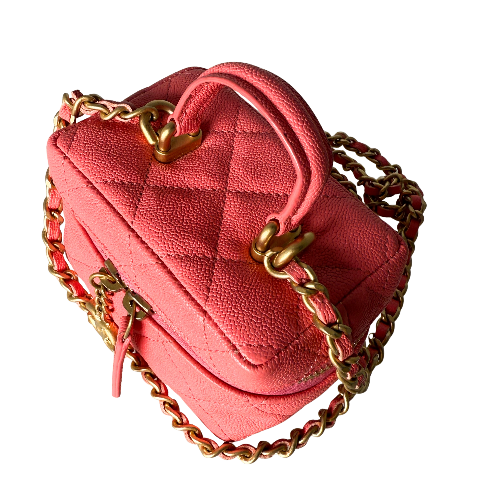 Chanel Mini Top Handle Vanity Tasche Pink / sehr gut Chanel