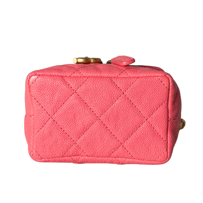 Chanel Mini Top Handle Vanity Tasche Pink / sehr gut Chanel