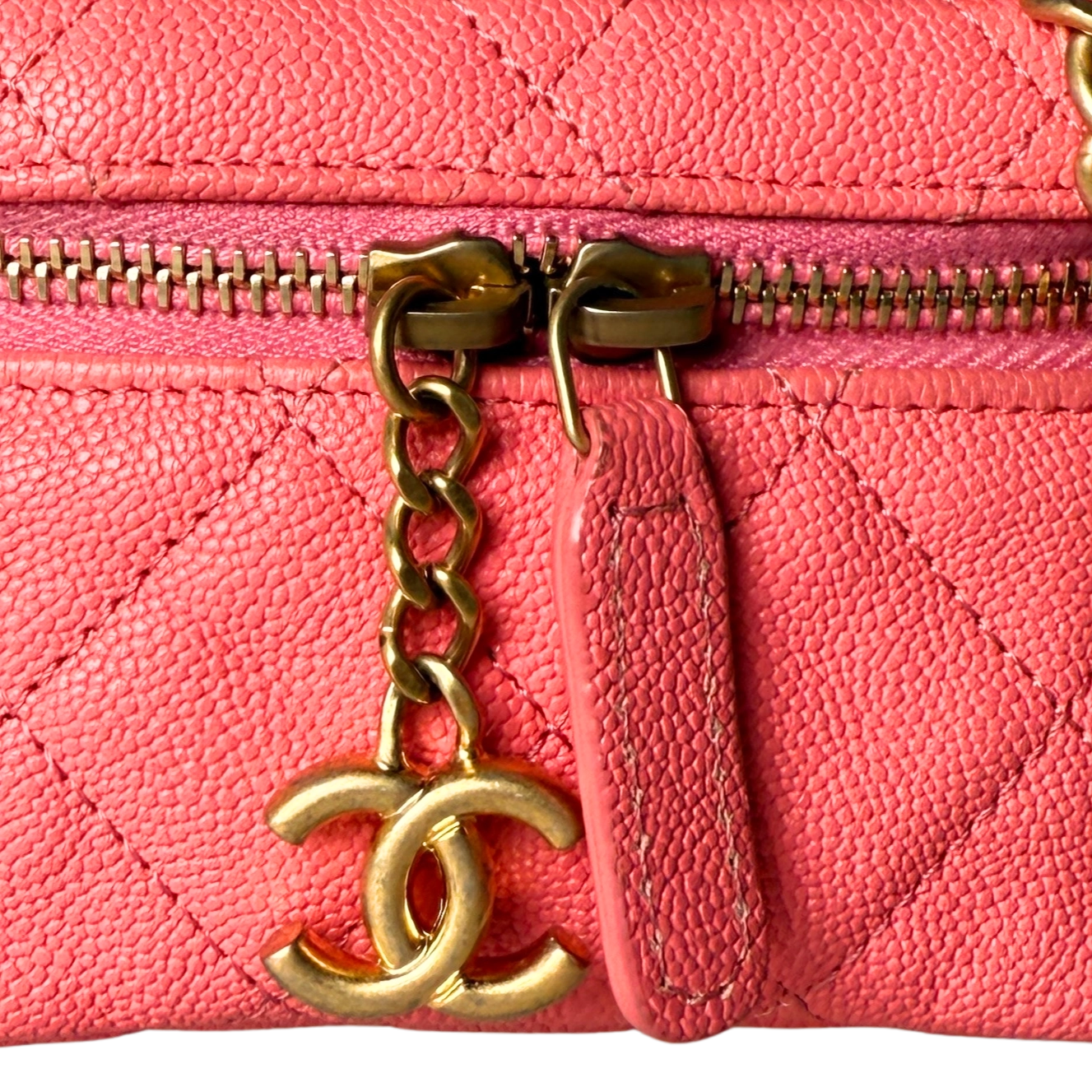 Chanel Mini Top Handle Vanity Tasche Pink / sehr gut Chanel