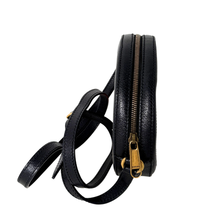 Gucci Runde GG Umhängetasche Velvet Rot Fullset / neuwertig Gucci