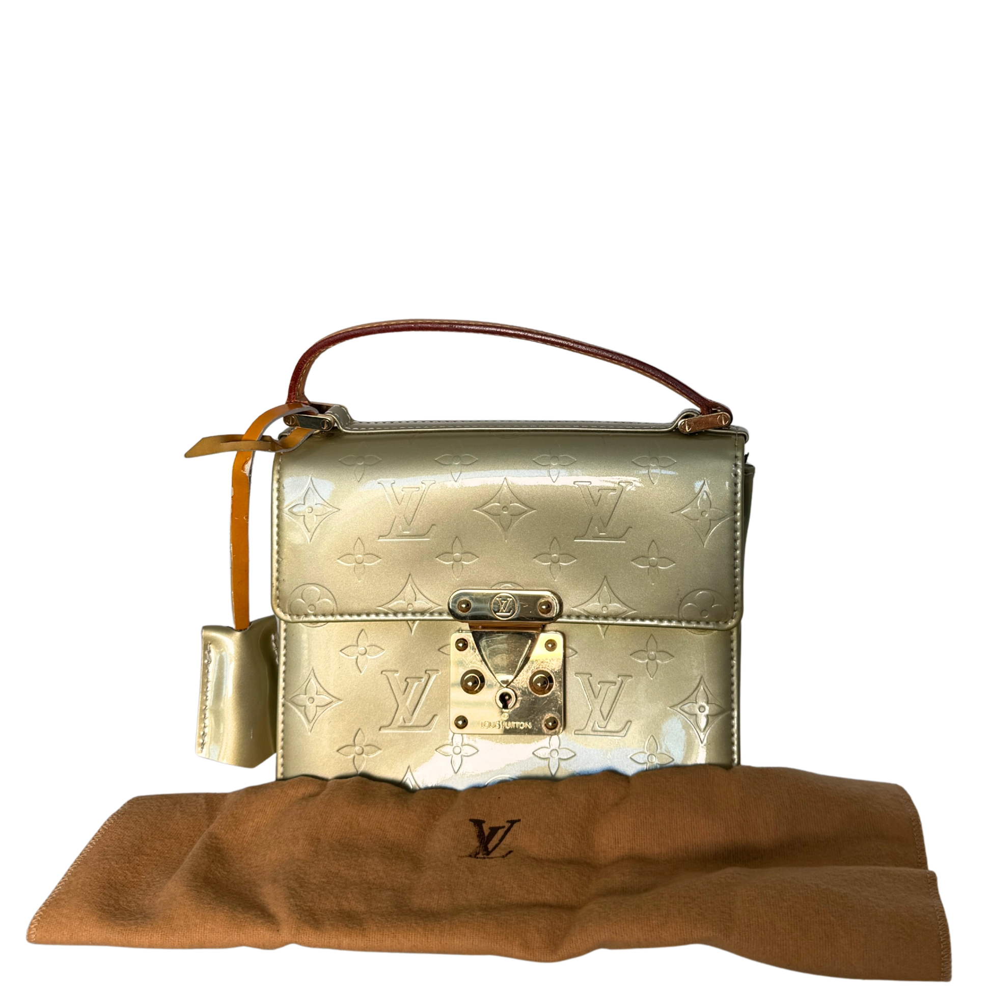 Louis Vuitton Monogram Vernis Spring Street Tasche Grün / gut Louis Vuitton