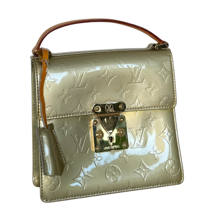 Louis Vuitton Monogram Vernis Spring Street Tasche Grün / akzeptabel Louis Vuitton