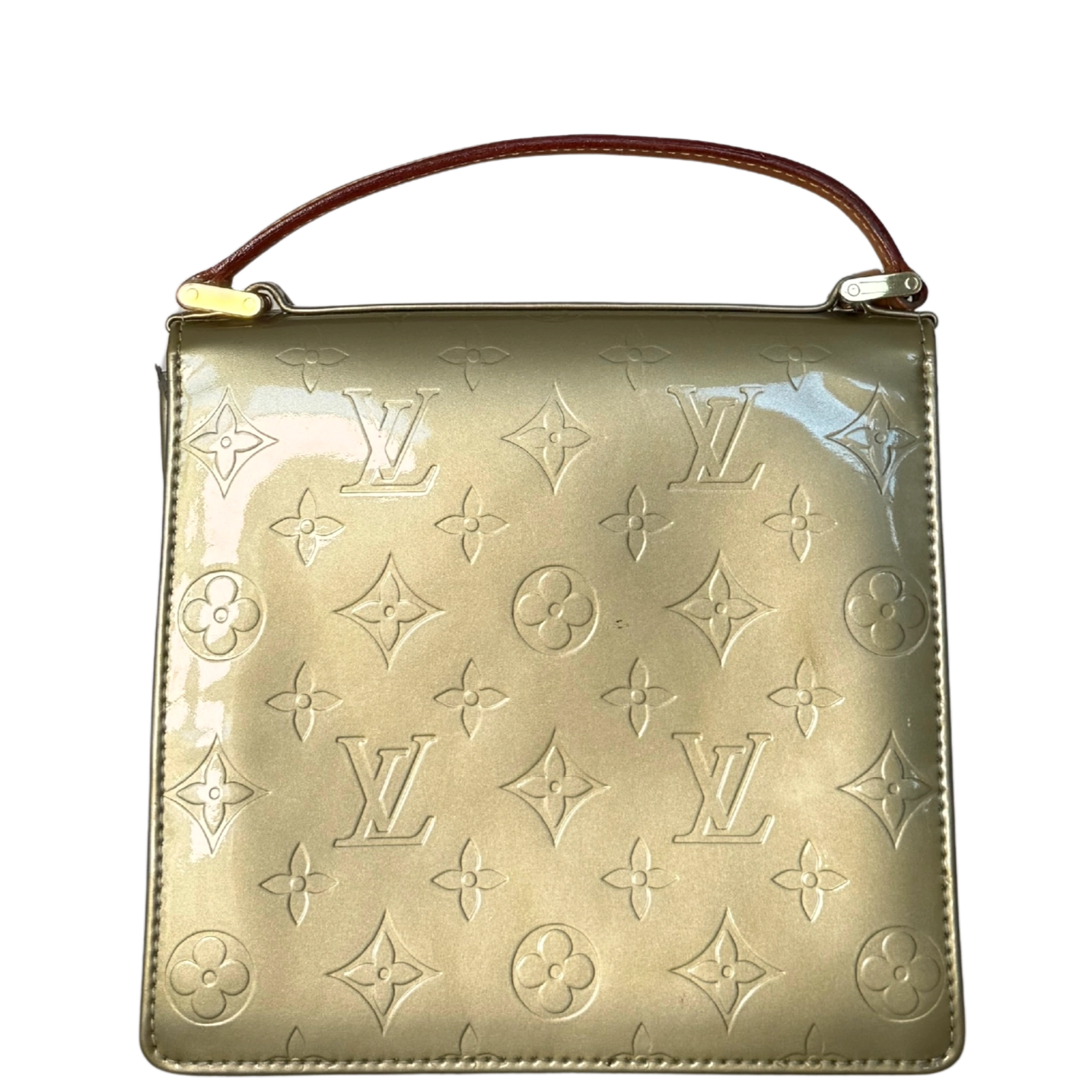 Louis Vuitton Monogram Vernis Spring Street Tasche Grün / akzeptabel Louis Vuitton