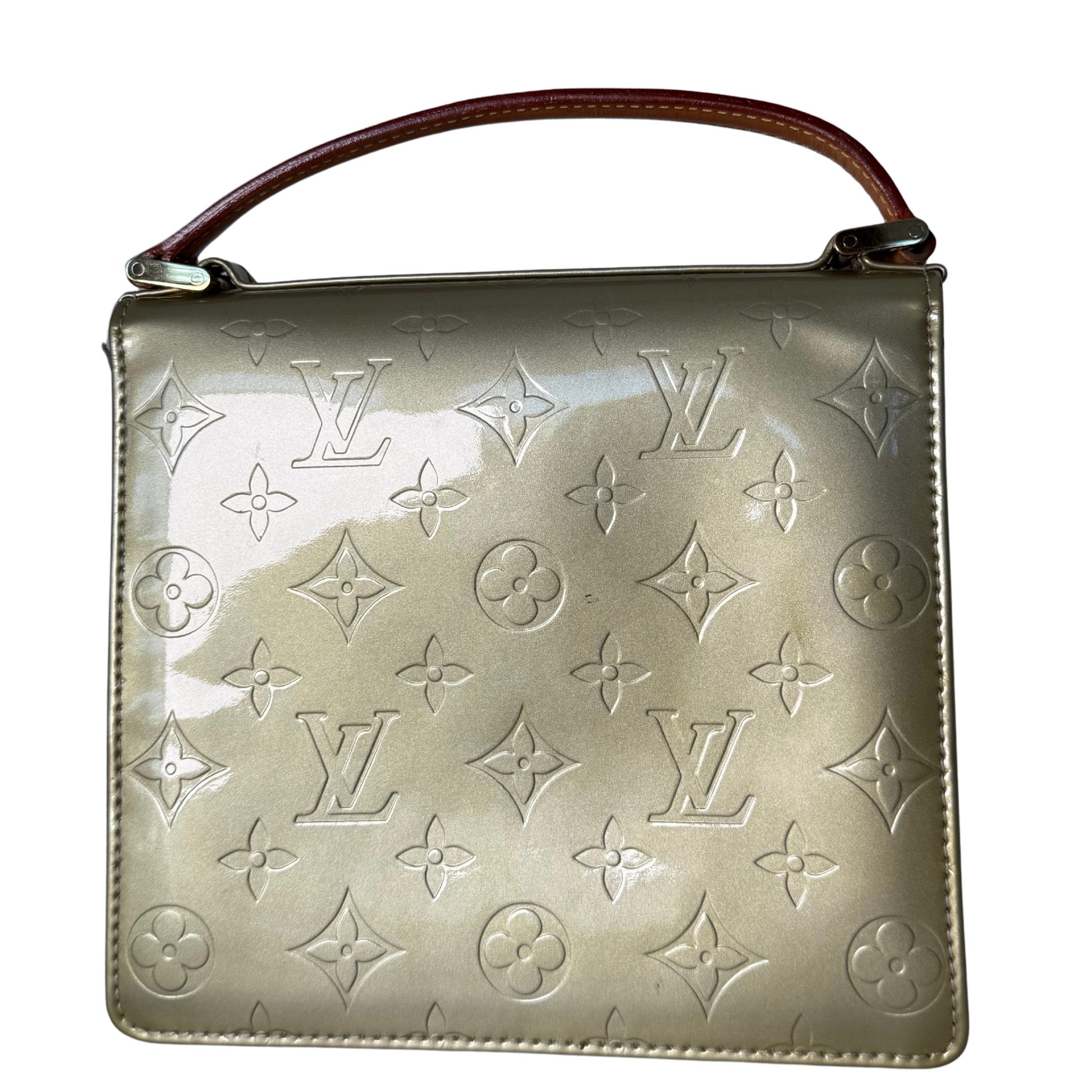 Louis Vuitton Monogram Vernis Spring Street Tasche Grün / akzeptabel Louis Vuitton