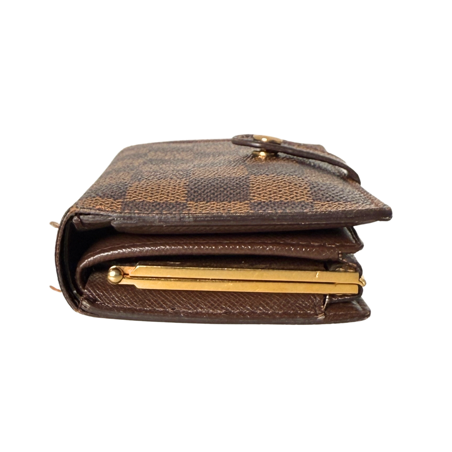 Louis Vuitton Viennois Geldbörse Damier Ebene Braun / gut Louis Vuitton