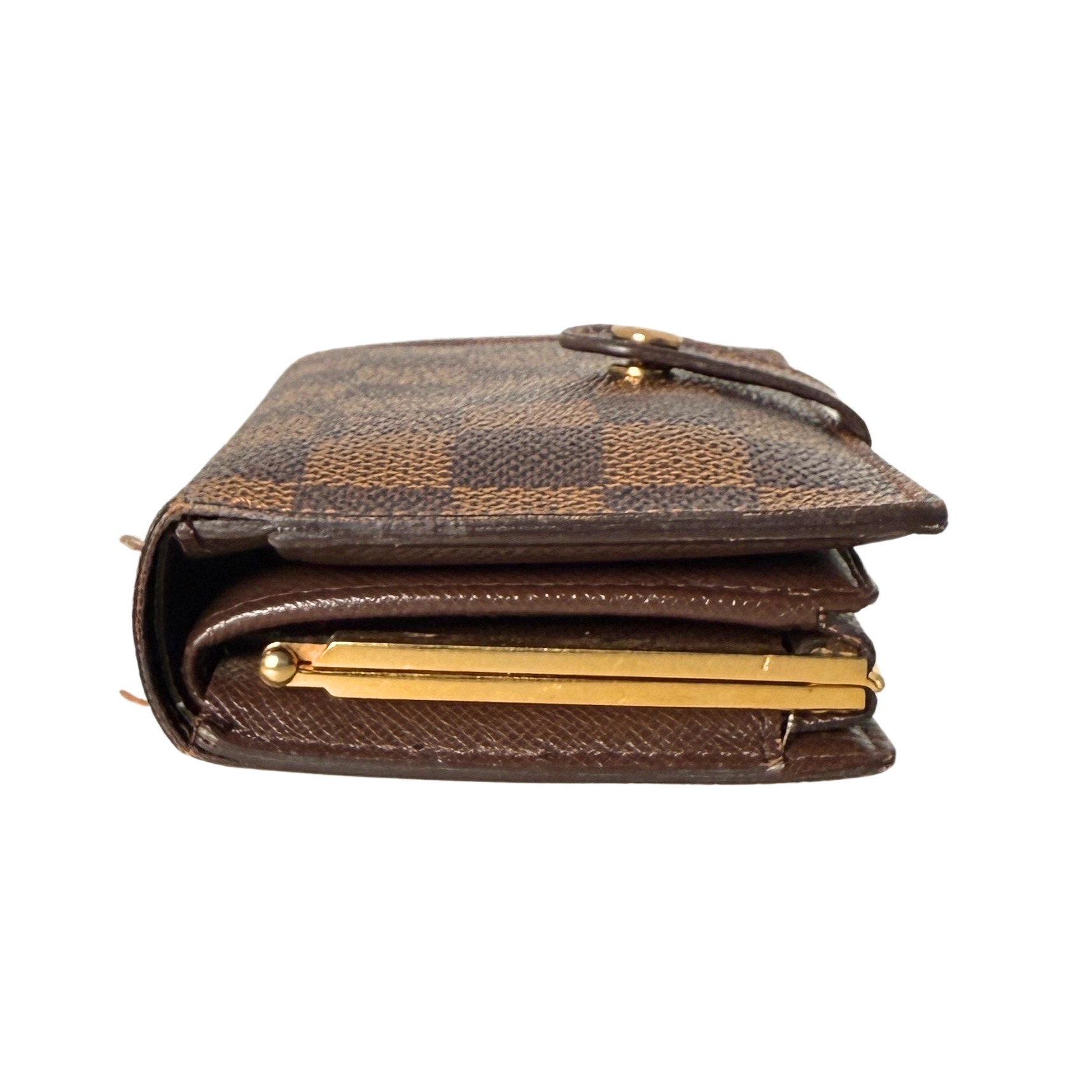 Louis Vuitton Viennois Geldbörse Damier Ebene Braun / gut Louis Vuitton