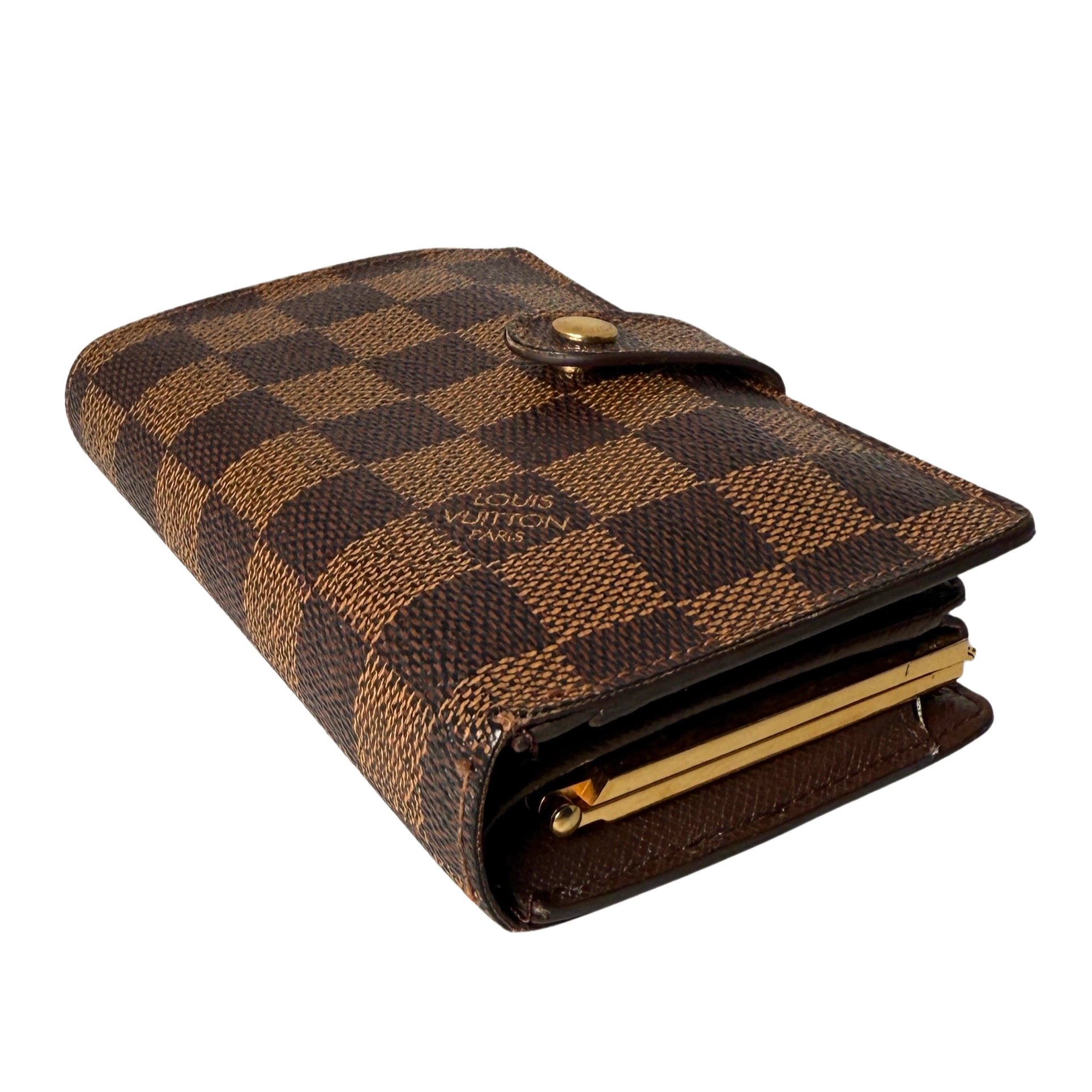 Louis Vuitton Viennois Geldbörse Damier Ebene Braun / gut Louis Vuitton