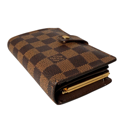 Louis Vuitton Viennois Geldbörse Damier Ebene Braun / gut Louis Vuitton