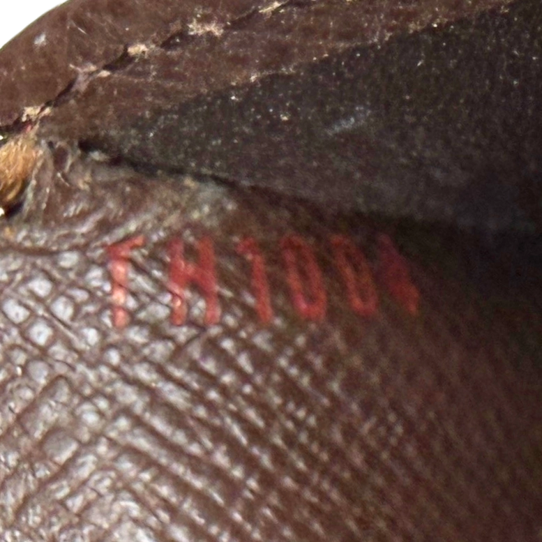 Louis Vuitton Viennois Geldbörse Damier Ebene Braun / gut Louis Vuitton