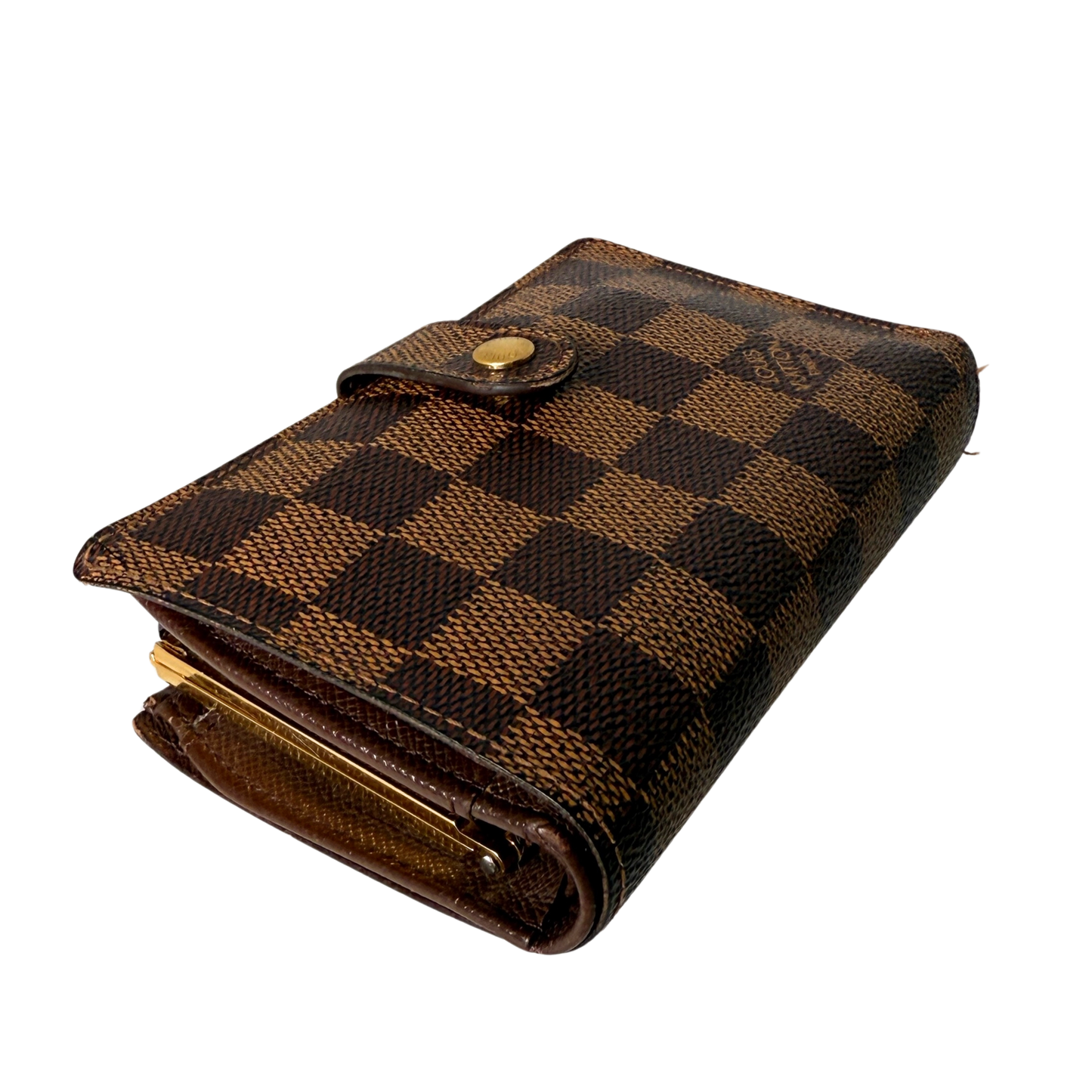 Louis Vuitton Viennois Geldbörse Damier Ebene Braun / gut Louis Vuitton