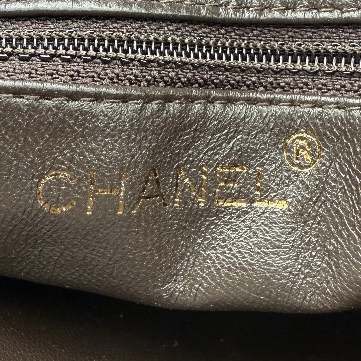 Chanel Vintage Schultertasche Dunkelbraun / sehr gut