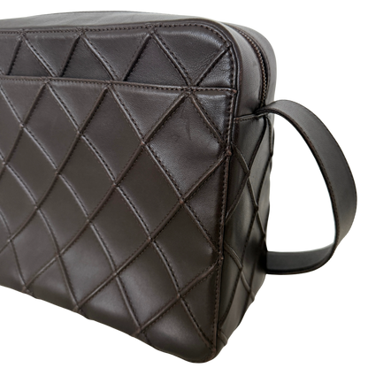 Chanel Vintage Schultertasche Dunkelbraun / sehr gut