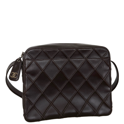 Chanel Vintage Schultertasche Dunkelbraun / sehr gut