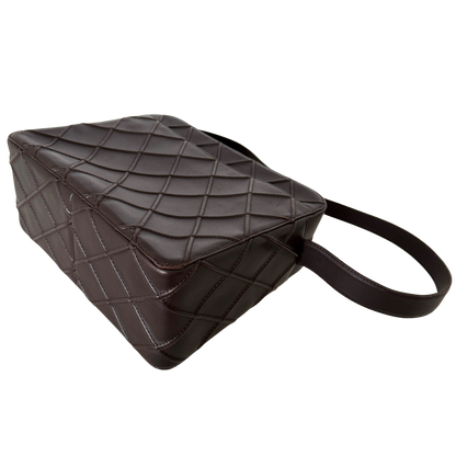 Chanel Vintage Schultertasche Dunkelbraun / sehr gut