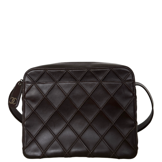 Chanel Vintage Schultertasche Dunkelbraun / sehr gut