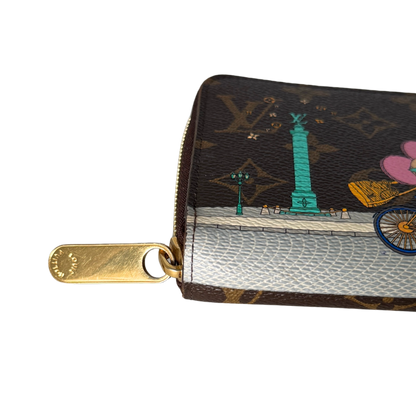 Louis Vuitton Zippy Vivienne Holiday Monogram Canvas Braun / sehr gut