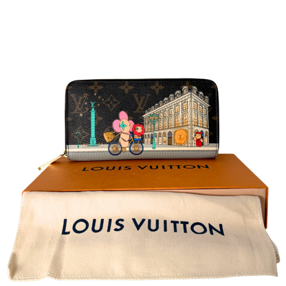 Louis Vuitton Zippy Vivienne Holiday Monogram Canvas Braun / sehr gut