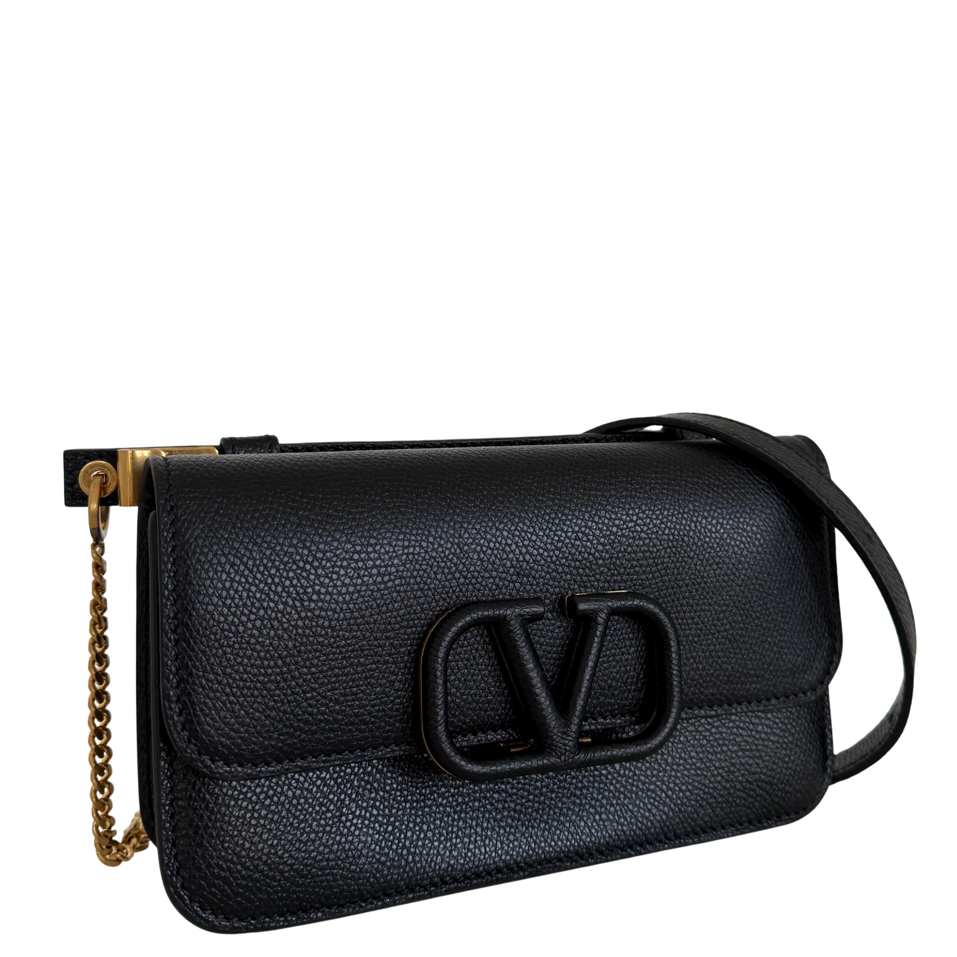 Valentino Garavani Vsling Schultertasche Small Schwarz / neuwertig Valentino
