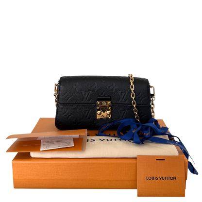 Louis Vuitton Wallet On Chain Métis Schwarz Fullset / sehr gut Louis Vuitton