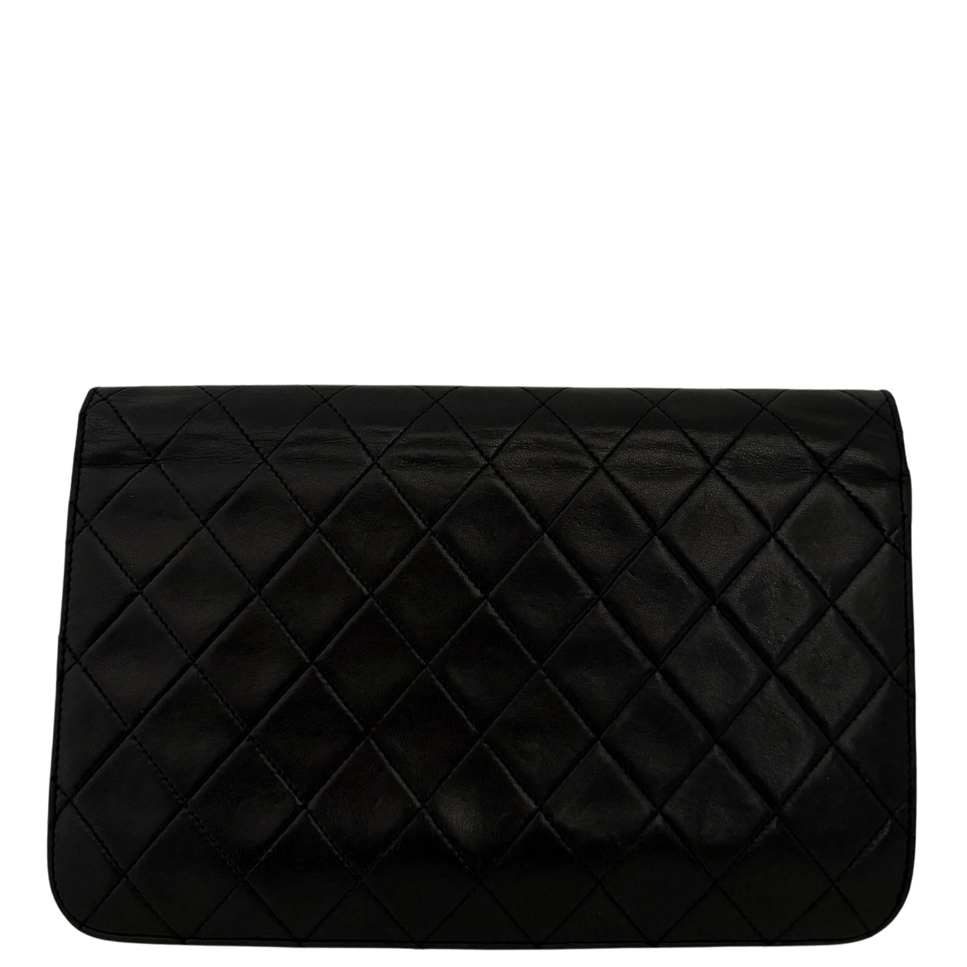 Chanel Timeless Wallet on Chain WOC Lammleder Schwarz / gut Chanel