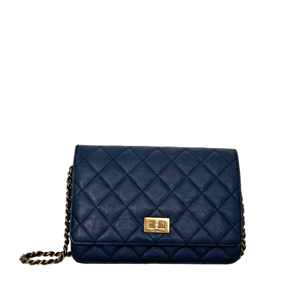 Chanel Wallet on Chain 2.55 Reissue Marineblau / gut Chanel