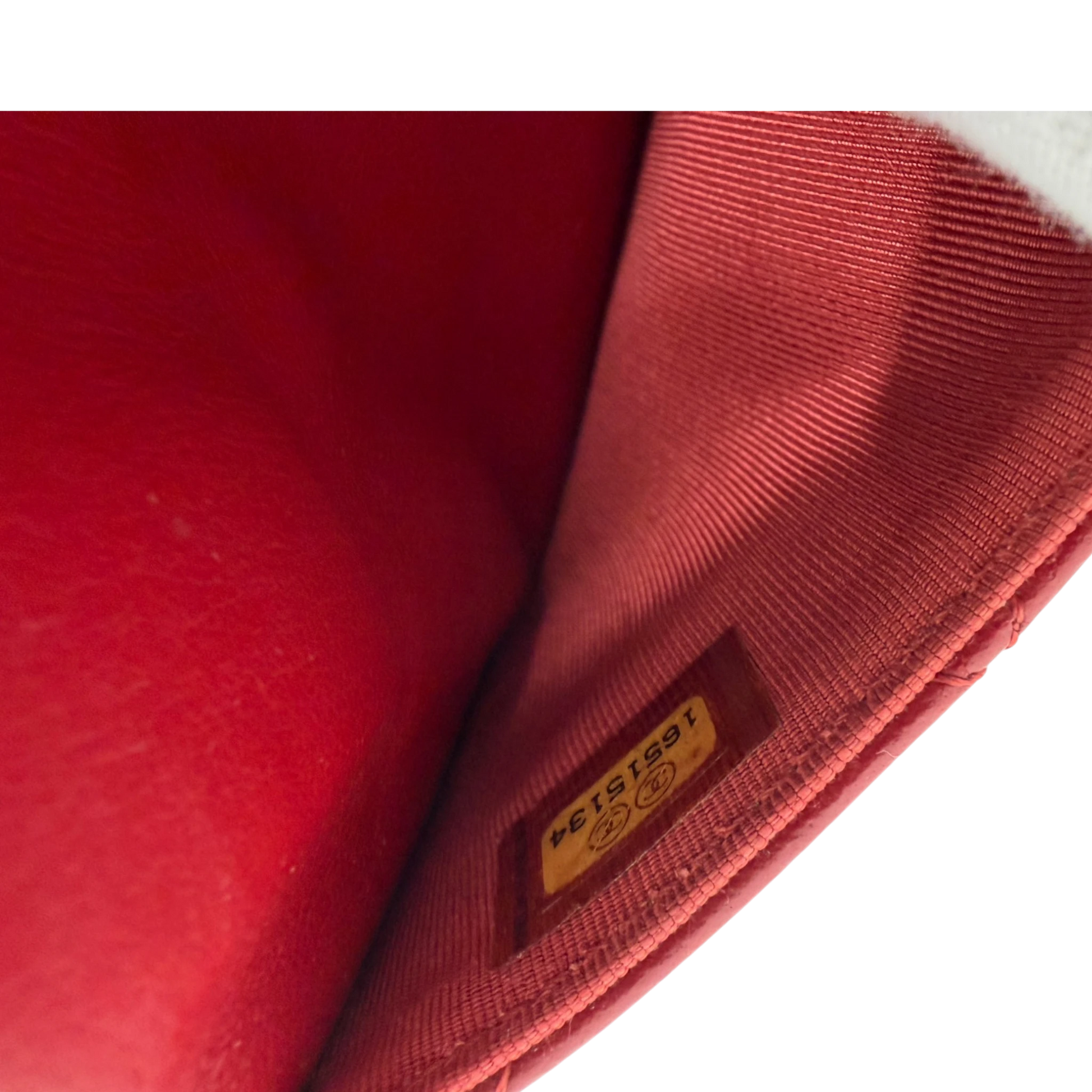 Chanel Wallet on Chain Lammleder Rot Chanel